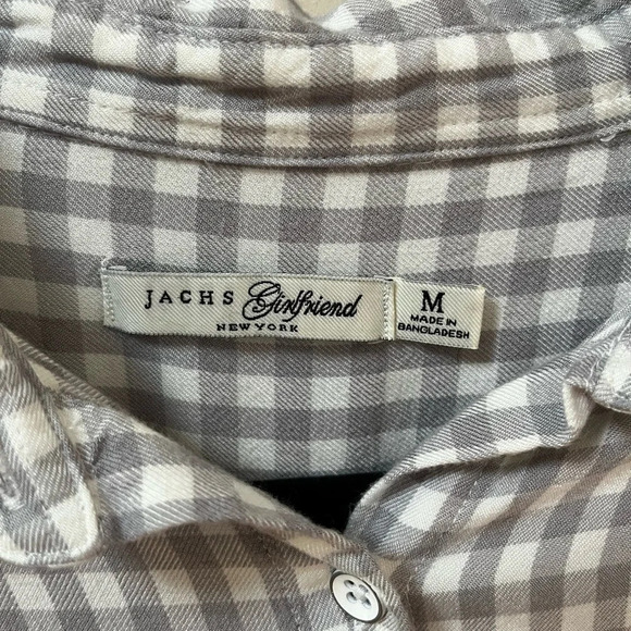Jachs Girlfriend Plaid Top Size Medium - Picture 2 of 6